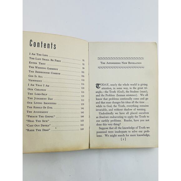 The Great Answer: The Message of Ontology by Lillian DeWaters 1940 SoftCover Tan - Picture 10 of 16